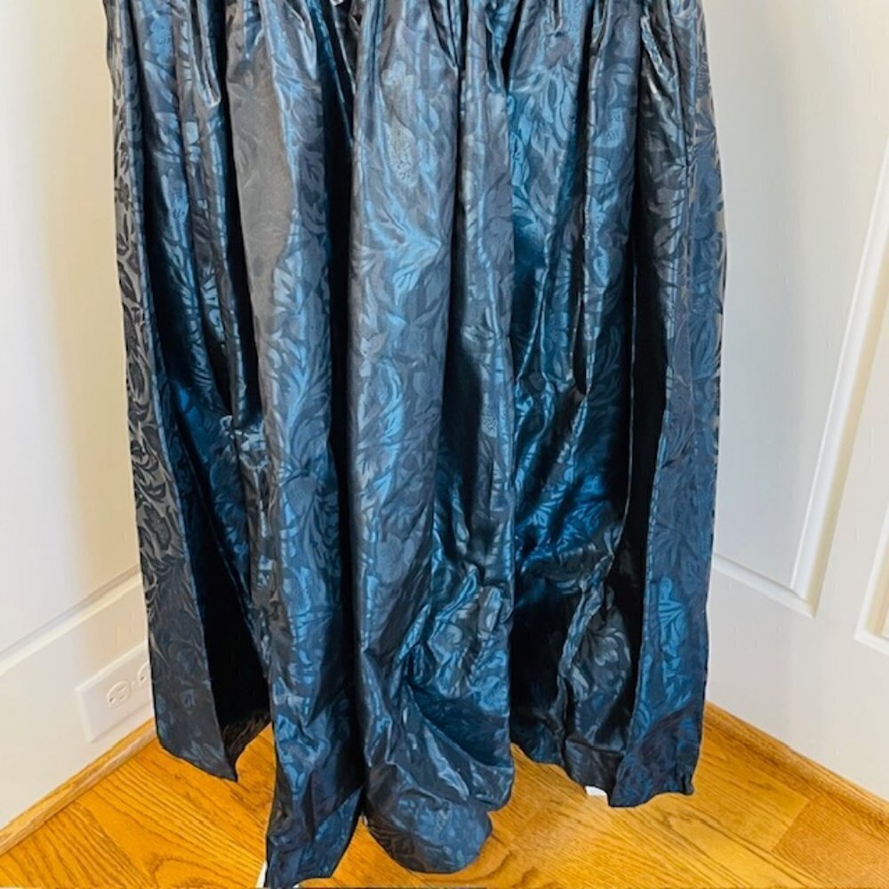 Laura Ashley Vintage Formal Evening Gown Velvet & Taffeta Small/Medium - Picture 4 of 10
